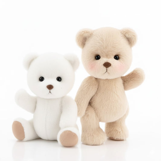 Osito Base™ - MiniMallows | Oso de peluche articulado hecho a mano