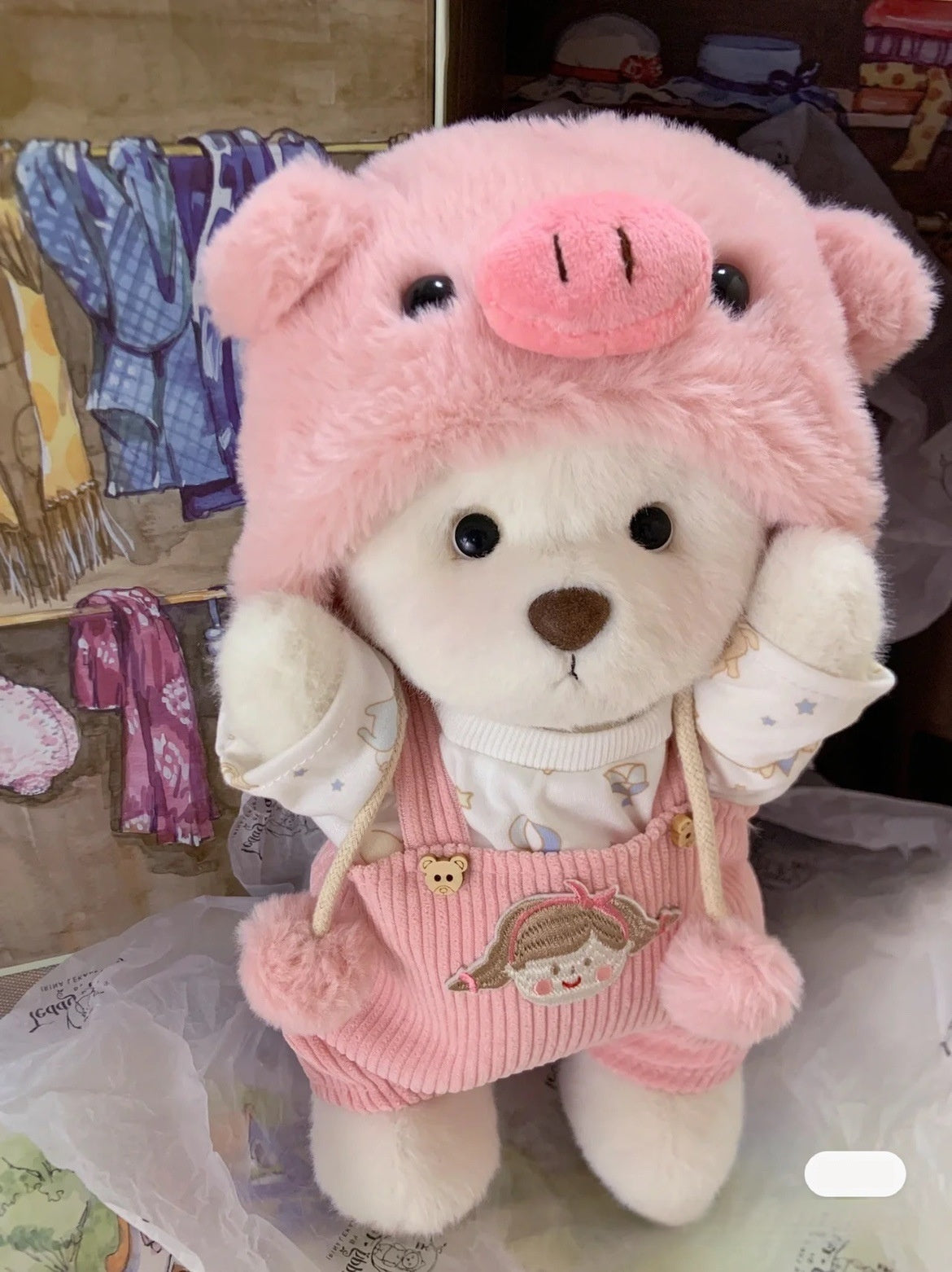 Clothes Only Medium Lina Momo Bear Plush Doll